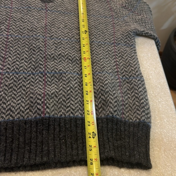 Preswick&Moore Wool Sweater V-Neck  Mens Sz L - Picture 6 of 6